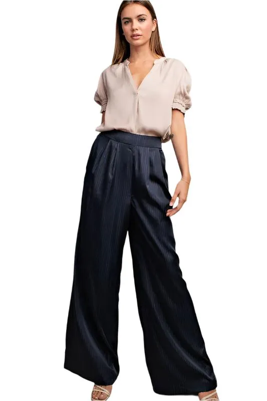 Wide Pintuck Pants
