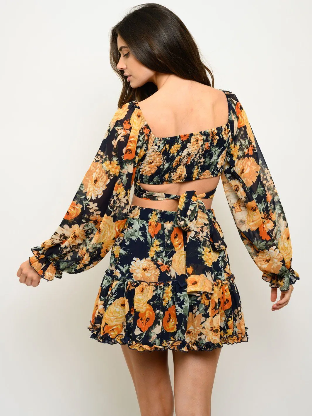 WOMEN'S FLORAL 2PC. MINI SET