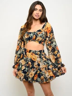 WOMEN'S FLORAL 2PC. MINI SET