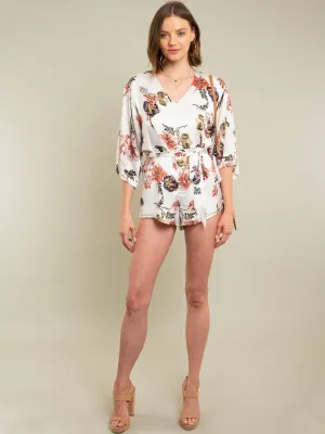 WOMEN'S FLORAL ROMPER