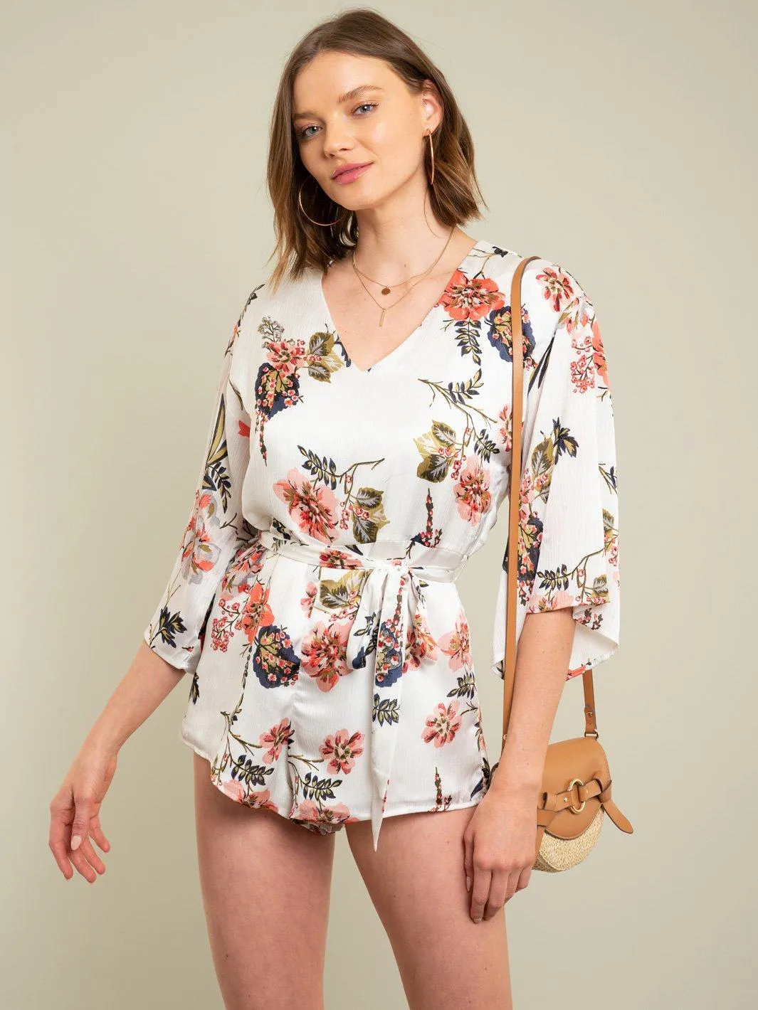 WOMEN'S FLORAL ROMPER