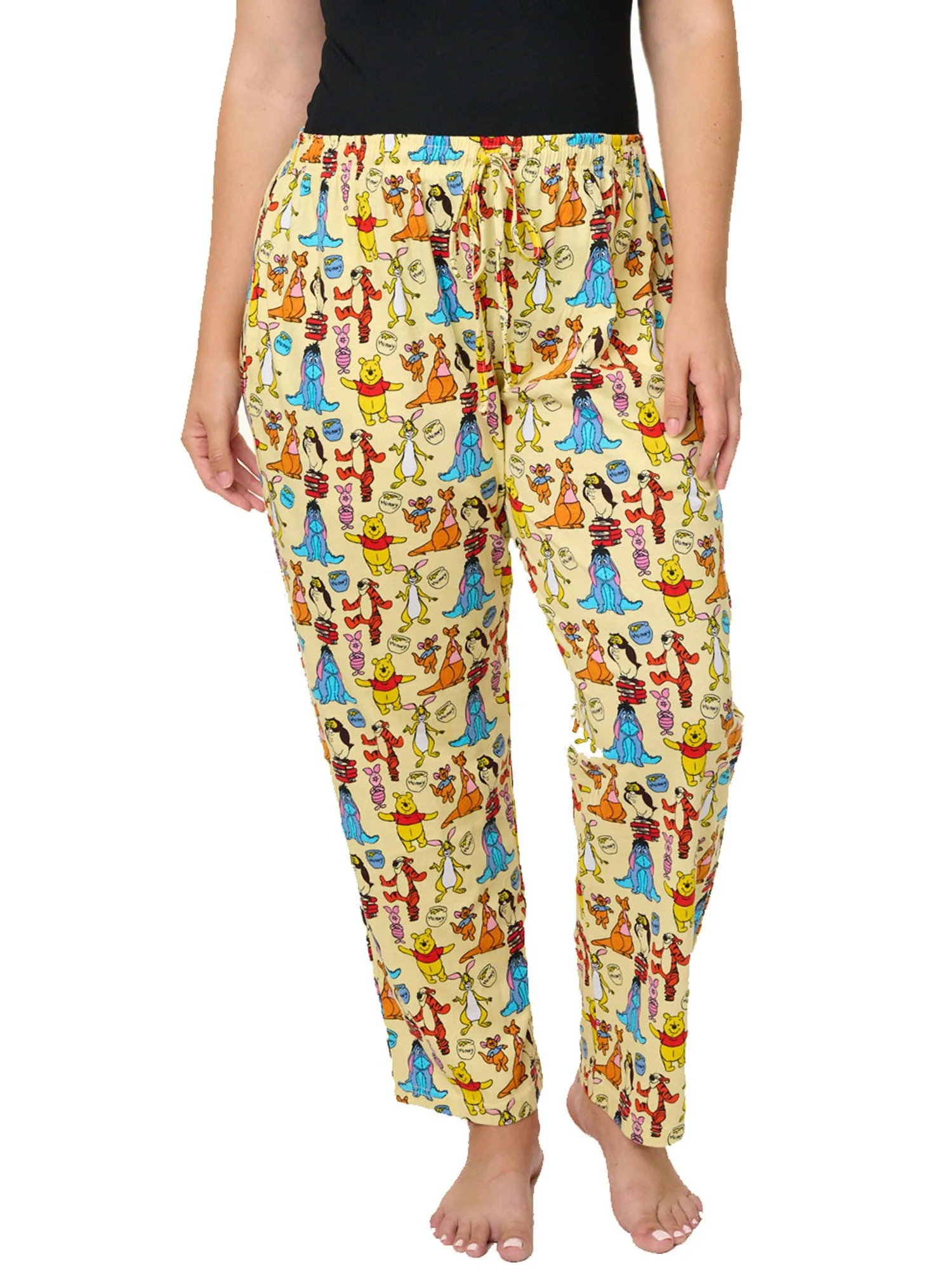 Women's Plus Winnie The Pooh & Friends T-Shirt and Lounge Pants 2Pc Set Disney