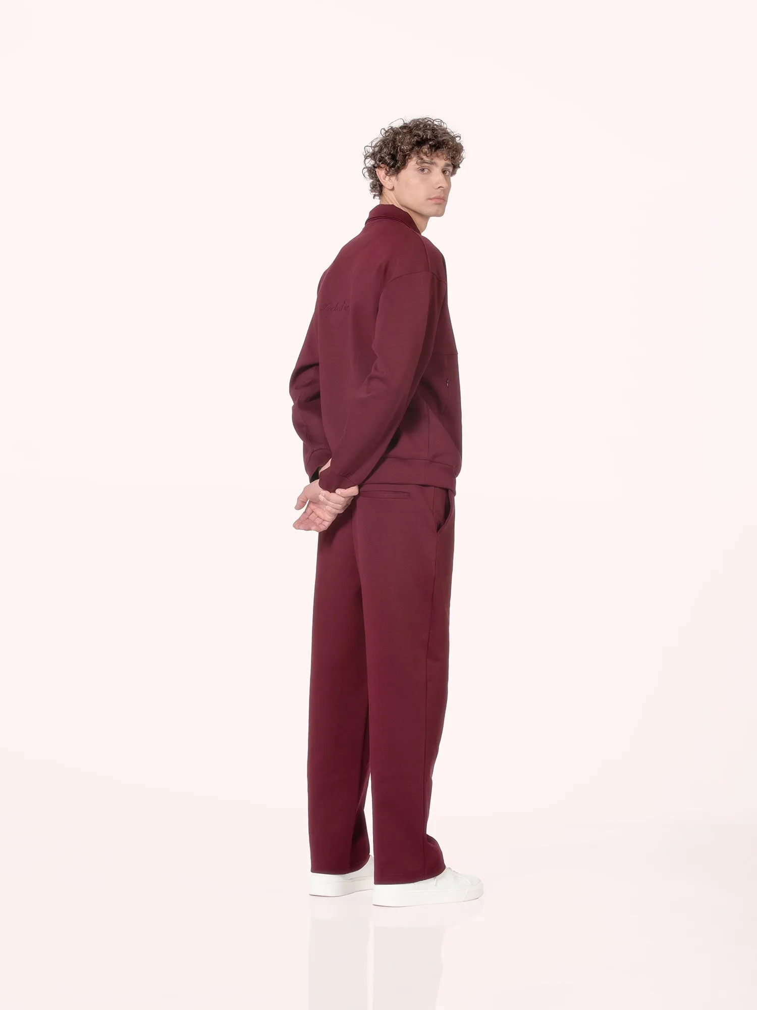 woo'ed wide-leg pants