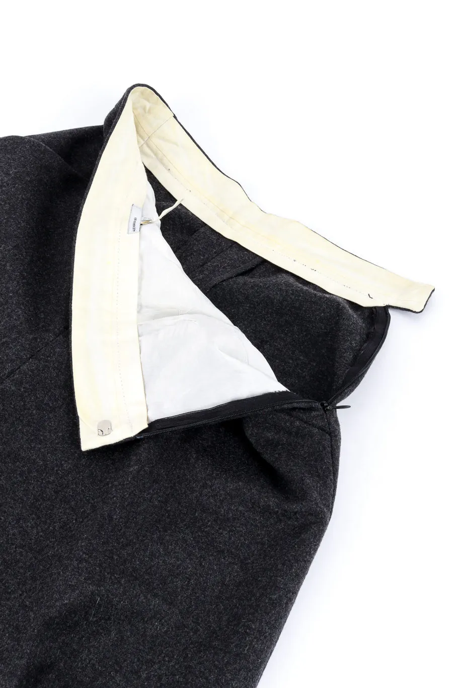 Wool Blend Wide Leg Pant