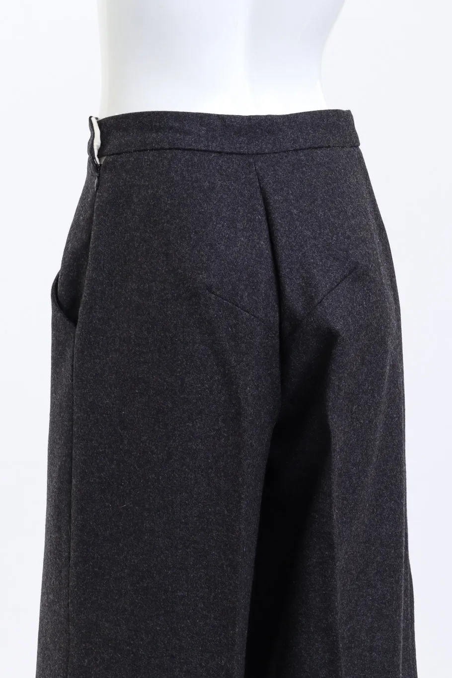 Wool Blend Wide Leg Pant
