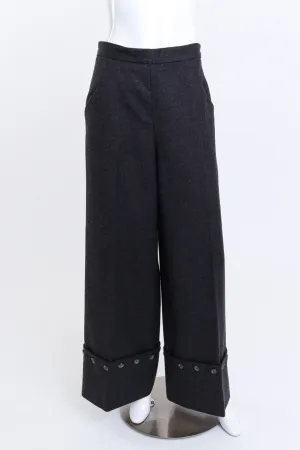 Wool Blend Wide Leg Pant