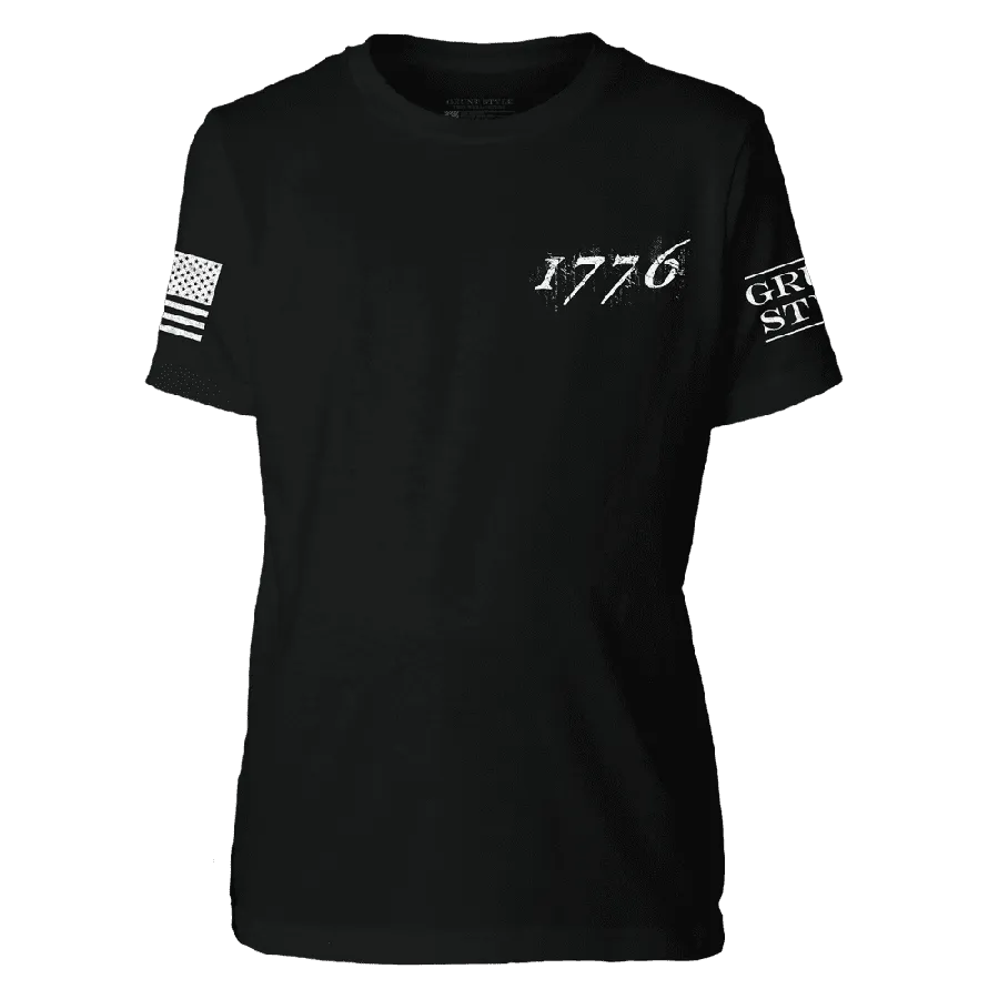 Youth 1776 Flag T-Shirt - Black