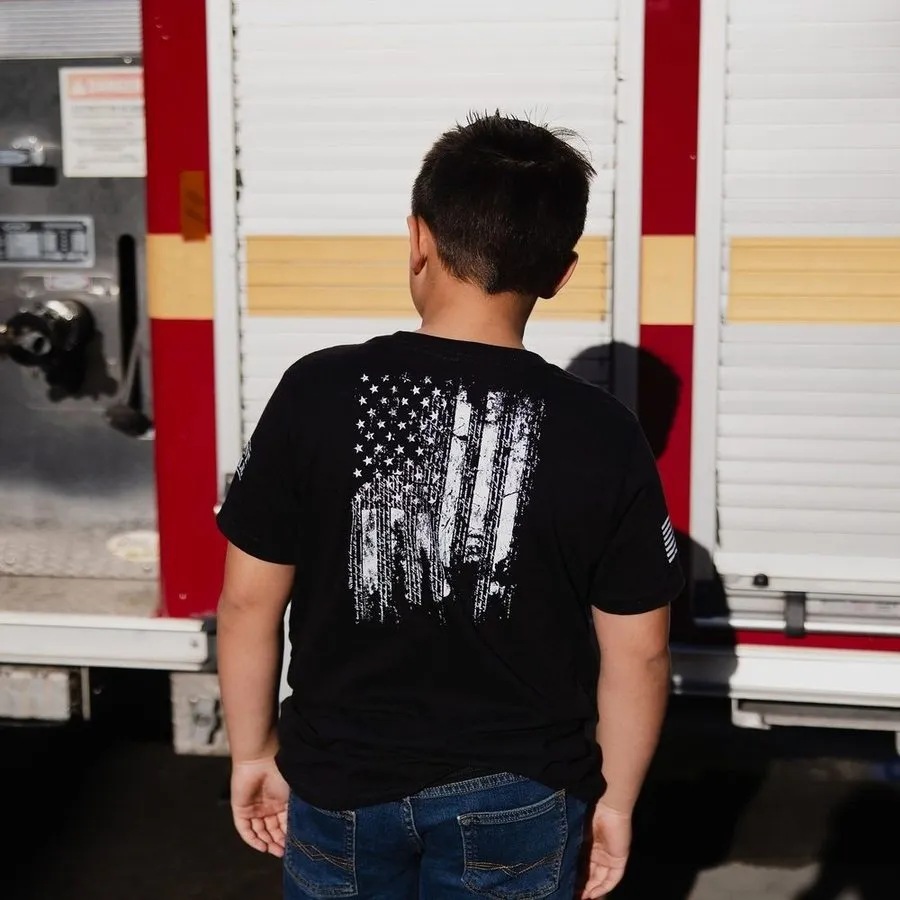 Youth 1776 Flag T-Shirt - Black