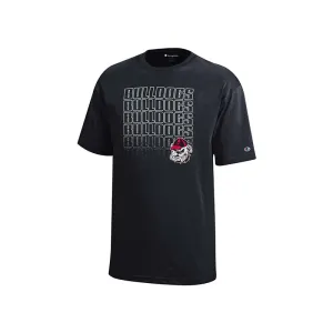 Youth UGA Bulldogs Repeating Jersey Short Sleeve T-Shirt