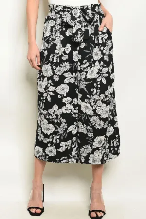 ZOE PRINTED WIDE LEG CULOTTES